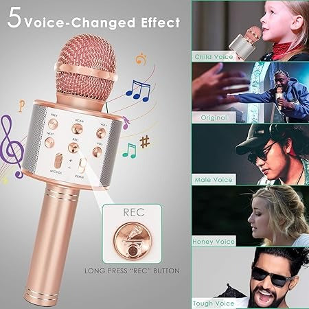 5-in-1 Portable Handheld Karaoke Mic